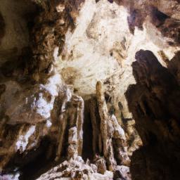Kakimbon Caves erstrahlt in vollem Glanz: Aufgenommen mit einem Weitwinkelobjektiv direkt vor dieser atemberaubenden Sehenswürdigkeit in Guinea