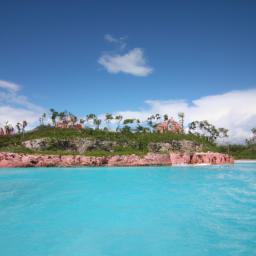 Grand Bahama Island erstrahlt in vollem Glanz: Aufgenommen mit einem Weitwinkelobjektiv direkt vor dieser atemberaubenden Sehenswürdigkeit in Bahamas