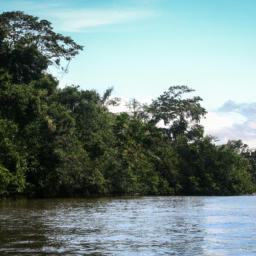 Nationalpark Tortuguero erstrahlt in vollem Glanz: Aufgenommen mit einem Weitwinkelobjektiv direkt vor dieser atemberaubenden Sehenswürdigkeit in Costa Rica