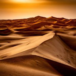 Singende Sanddünen, Mesaieed erstrahlt in vollem Glanz: Aufgenommen mit einem Weitwinkelobjektiv direkt vor dieser atemberaubenden Sehenswürdigkeit in Katar