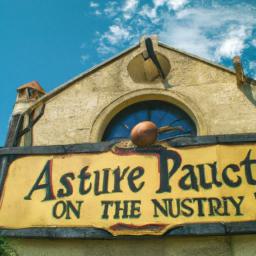 St. Augustine Pirate & Treasure Museum erstrahlt in vollem Glanz: Aufgenommen mit einem Weitwinkelobjektiv direkt vor dieser atemberaubenden Sehenswürdigkeit in St. Augustine