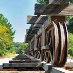 Railroad Park erstrahlt in vollem Glanz: Aufgenommen mit einem Weitwinkelobjektiv direkt vor dieser atemberaubenden Sehenswürdigkeit in Birmingham Alabama