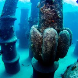 Underwater Sculpture Park erstrahlt in vollem Glanz: Aufgenommen mit einem Weitwinkelobjektiv direkt vor dieser atemberaubenden Sehenswürdigkeit in Grenada